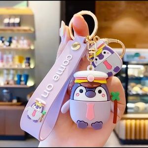 Cute Cartoon Keychain Selicone